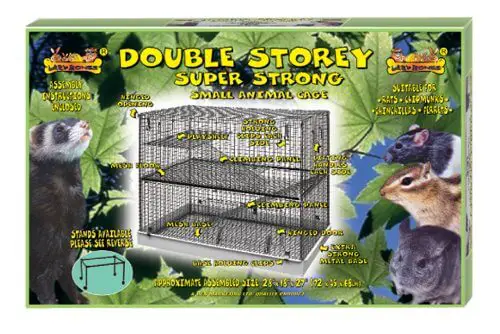 Lazy Bones Double Storey Wire Rodent Cage